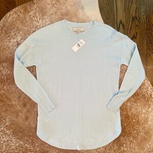 Light Blue Textured Long Sleeve Sweater / Top. New with tags.  Size XS